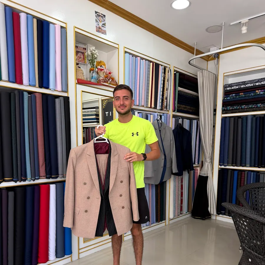 Custom tailoring made for Amir Jokar at The Outfit, Bangtao Phuket